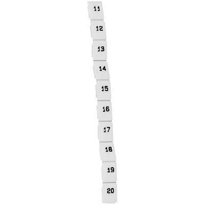 MT2/H-11-20 5.8mmW; Nos11-20; 100Tags Altech Corp MarkingTag; forTermBlk; Horiz; 4.9mmH MT2/H-11-20 5.8mmW; Nos11-20; 100Tags Altech Corp MarkingTag; forTermBlk; Horiz; 4.9mmH